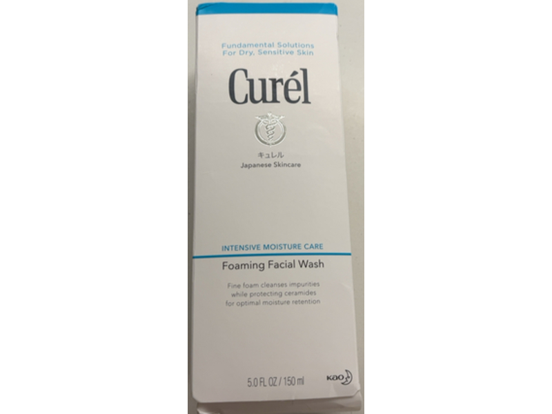 Curel Foaming Facial Wash, 5.0 fl oz/150 mL