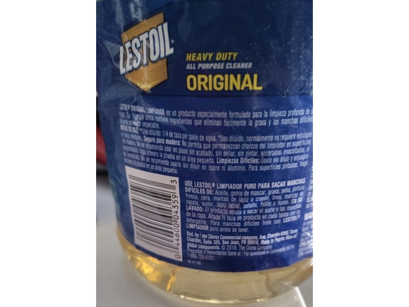 Lestoil Heavy Duty All Purpose Cleaner, Original, 128 fl oz/3.78 L