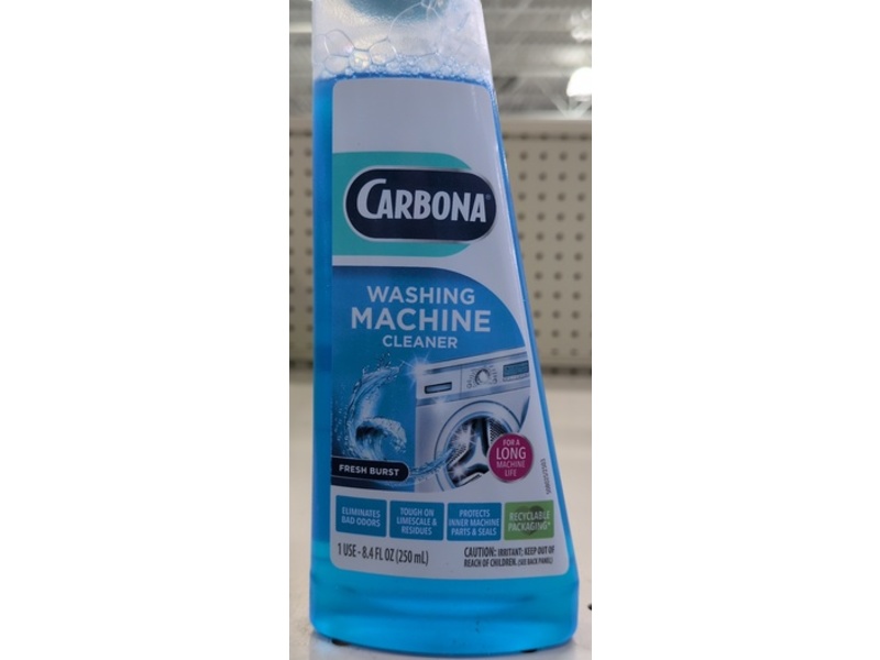 Carbona Washing Machine Cleaner, Fresh Burst, 8.4 fl oz/250 mL