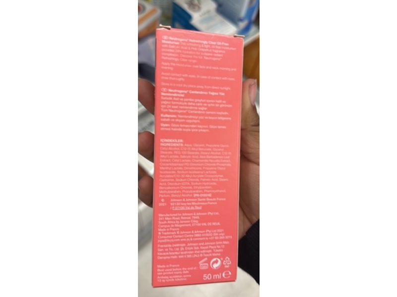 Neutrogena Refreshingly Clear Moisturiser, 50 mL