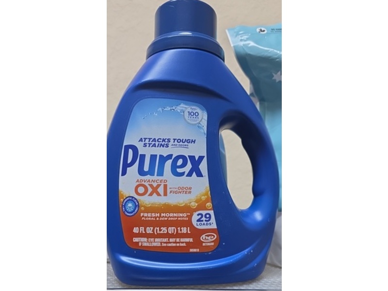 Purex Advanced Oxi Odor Fighter Liquid Detergent, Fresh Morning, 29 Loads, 40 fl oz/1.18 L
