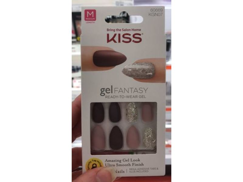 Kiss Gel Fantasy Ready-To-Wear Gel, Kgn 07, 24 Nails