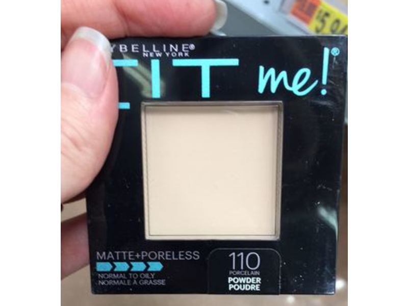 Maybelline New York Fit Me Matte Plus Poreless Powder, Porcelain, 0.29 oz/8.5 g