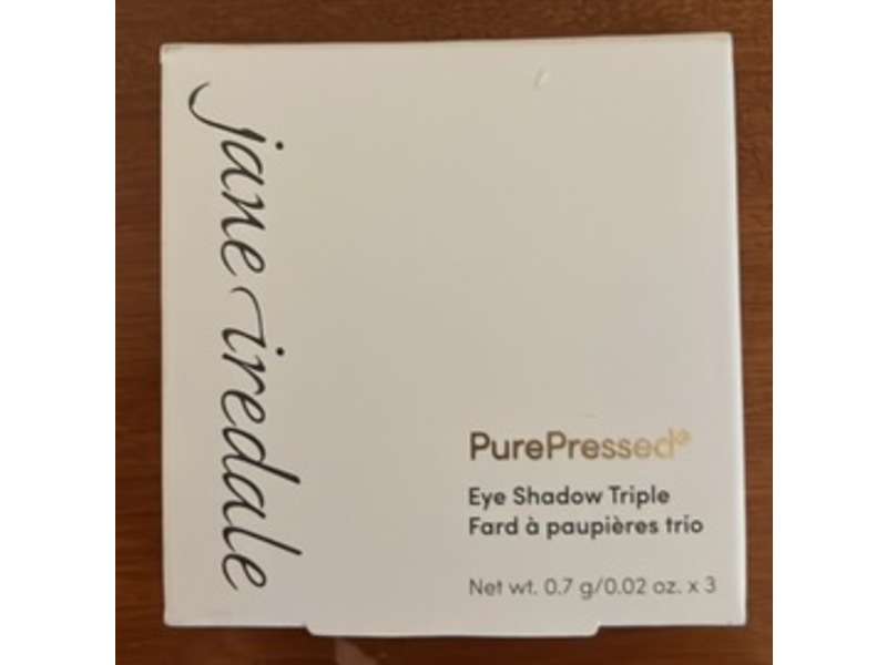 Jane Iredale PurePressed Eye Shadow Triple, Driftwood, 0.02 oz/0.7 g