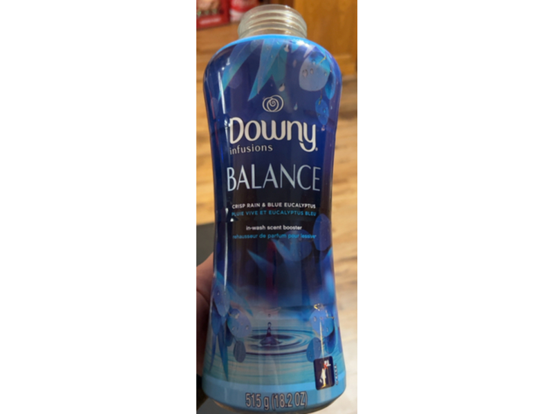 Downy Infusions Balance In-Wash Scent Booster, Crisp Rain & Blue Eucalyptus, 18.2 oz/515 g