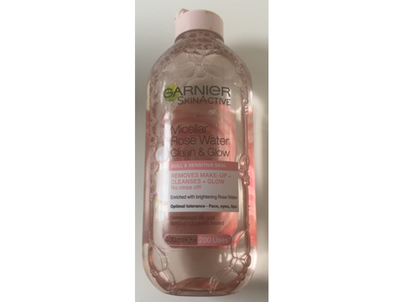 Garnier Micellar Rose Water, Clean & Glow, 400 mL