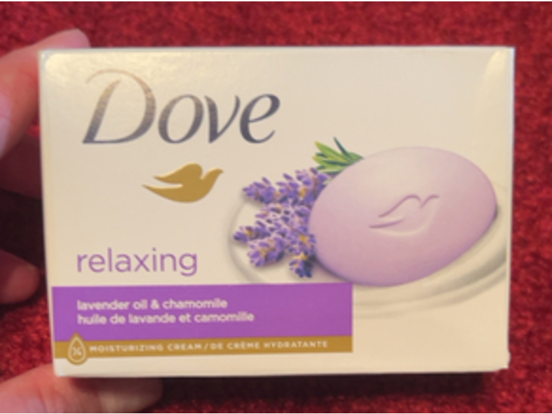 Dove Relaxing Moisturizing Cream Bars, Lavender Oil & Chamomile, 30 oz/850 g, 8 Count