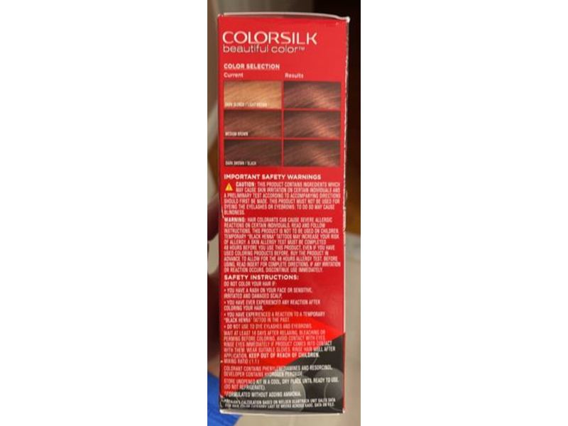 Revlon Colorsilk Beautiful Color Permanent Hair Color, Ammonia Free, Keratin, 43 Medium Golden Brown, 1 Application