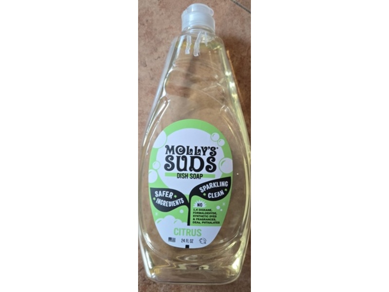 Molly's Suds Dish Soap, Citrus, 24 fl oz
