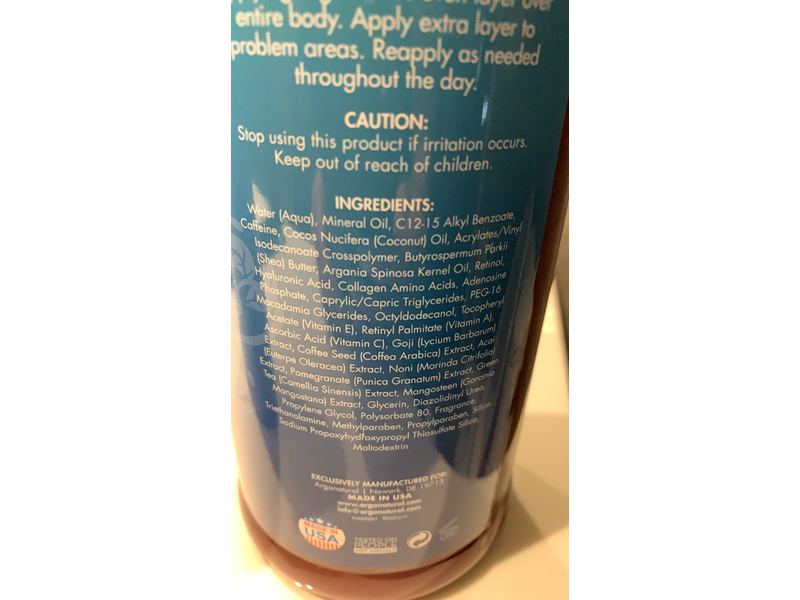 Arganatural Tightening Retinol Body Lotion, 32 oz/960 mL