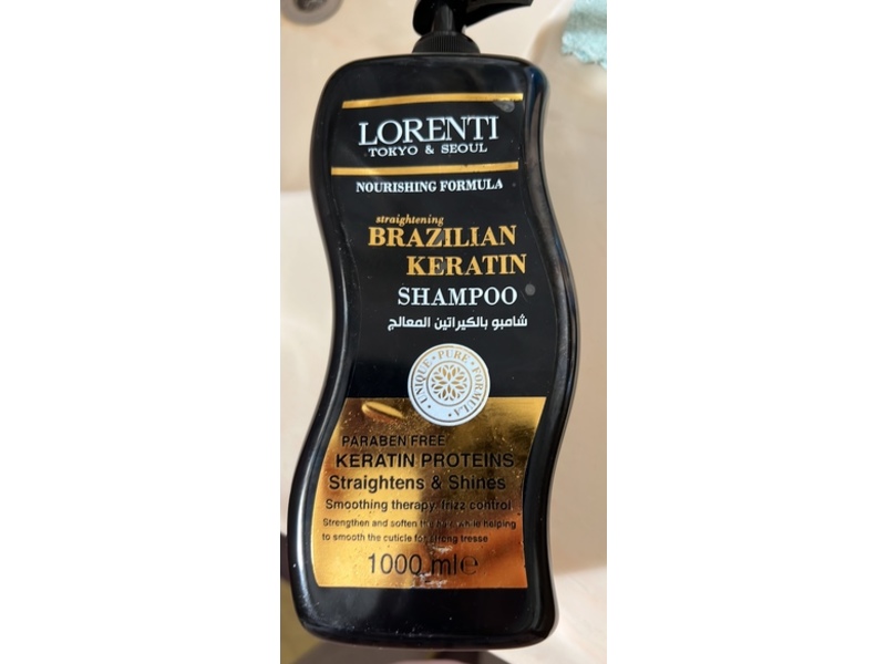 Lorenti Straightening Brazilian Keratin Shampoo, 1000 mL