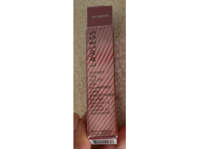 Lawless Forget The Filler Lip Plumper Line Smoothing Gloss, Glazed, 0.11 fl oz/3.3 mL