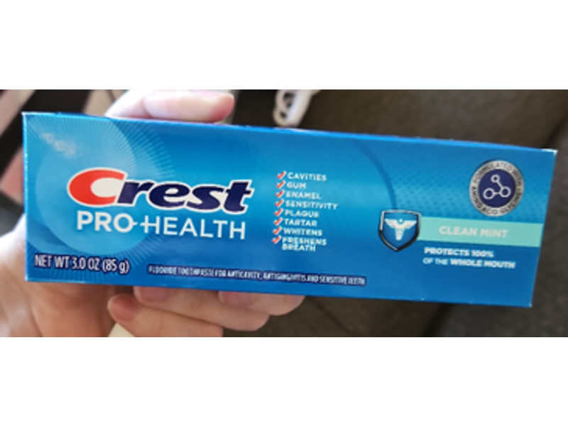 Crest Pro Health Fluoride Toothpaste, Clean Mint, 3.0 oz/85 g