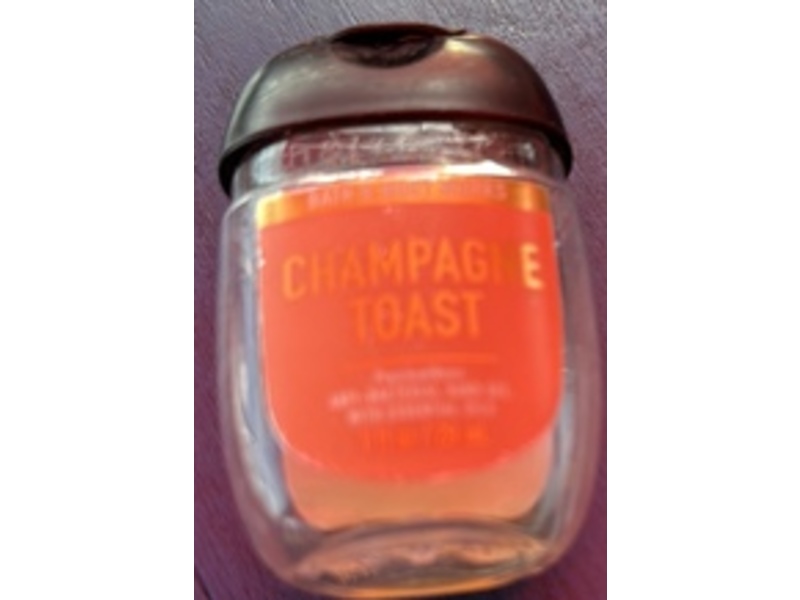 Bath & Body Works PocketBac Anti-Bacterial Hand Gel, Champagne Toast, 1 fl oz/29 mL
