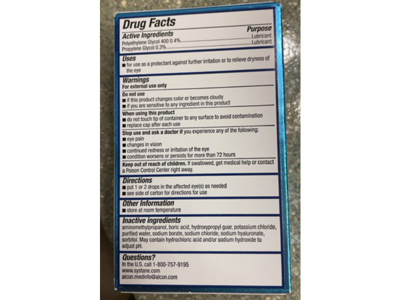 Systane Hydration Preservative-Free Dry Eye Relief Eye Drops, 0.34 fl oz/10 mL, Pack Of 2