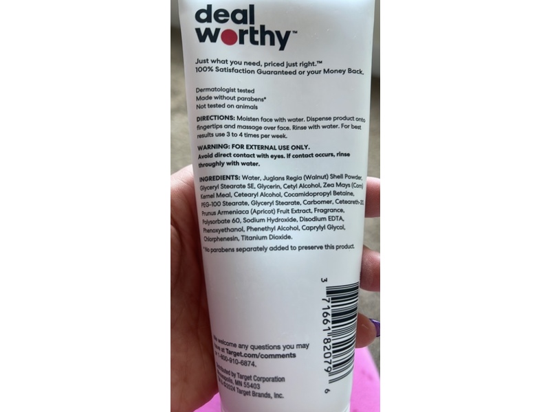 Deal Worthy Apricot Scrub, 6 oz/170 g