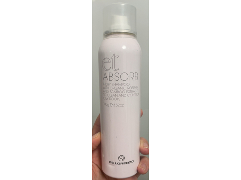 De Lorenzo Et Absorb Dry Shampoo, Organic Rosehip & Bamboo Extract, 3.52 oz/100 g
