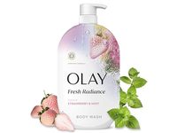 Olay Fresh Radiance Body Wash, Strawberry & Mint Scent, 35 fl oz/1.03 L - thumbnail 1
