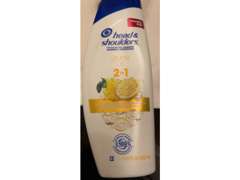 Head & Shoulders 2-in-1 Shampoo + Conditioner, Lemon Oil, 13.5 fl oz/400 mL
