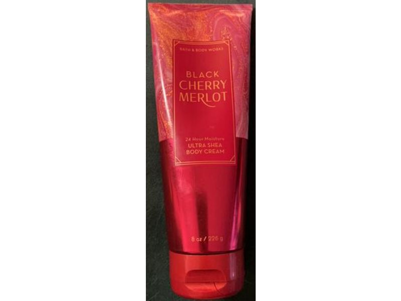 Bath & Body Works Black Cherry Merlot Body Cream, Ultra Shea, 8 oz/226 g
