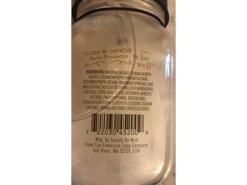 Simply Be Well Goat Milk Hand Soap, Almond Scented, 16.5 fl oz/488 mL