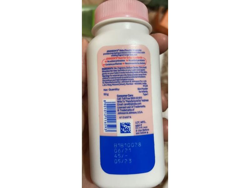 Johnson's Baby Powder, Blossom, 50 g