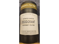 The Yellow Bird Activated Charcoal Deodorant, Peppermint + Tea Tree, 3 oz/85 g - thumbnail 2