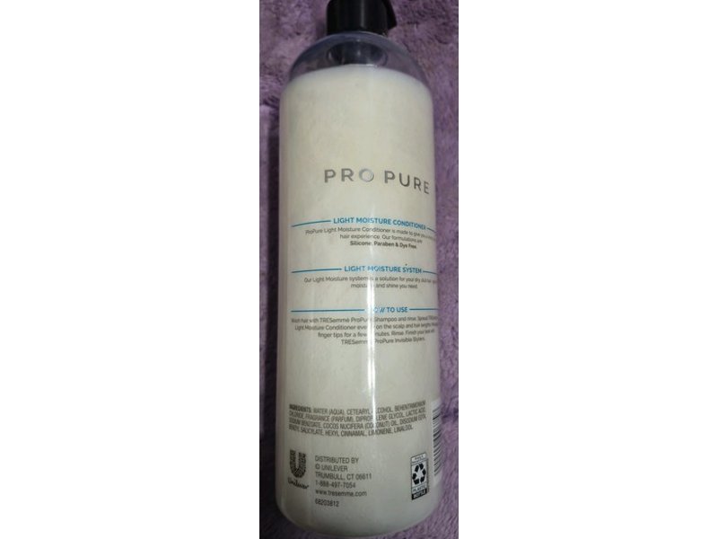 TRESemmé Pro Pure Light Moisture Conditioner, 24 fl oz/709 mL