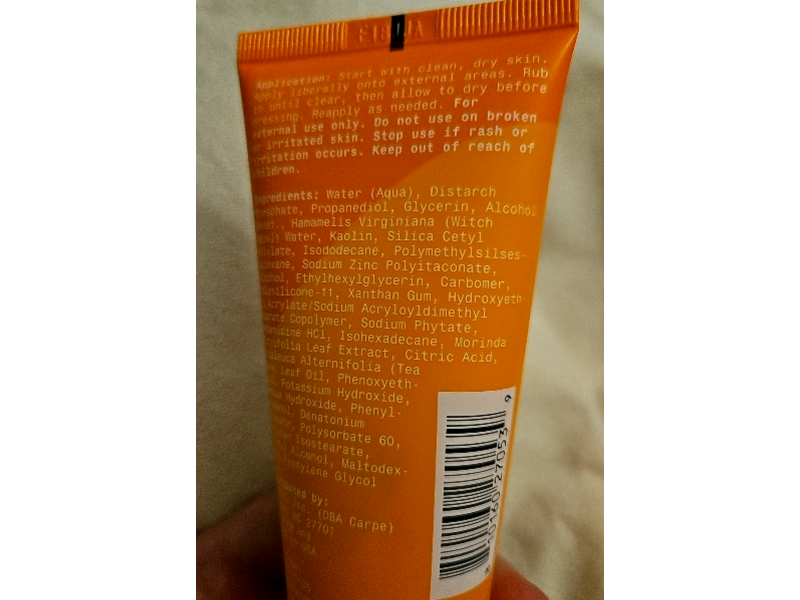 Carpe Sweat Absorbing Feminine Care Deodorant, Unscented, 3 oz/85 g