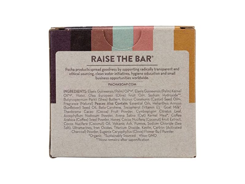 Pacha Peaces Bar Soap Variety Pack, 7 oz/198 g
