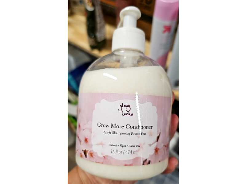 100% Pure Glossy Locks Grow More Conditioner, 16 fl oz/474 mL