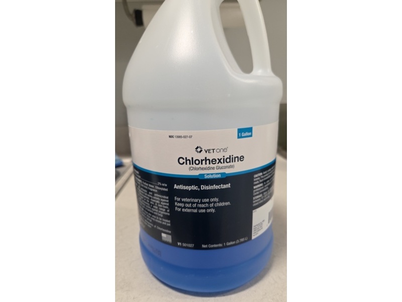 Vet One Chlorhexidine Antiseptic Disinfectant Solution, 3.785 L