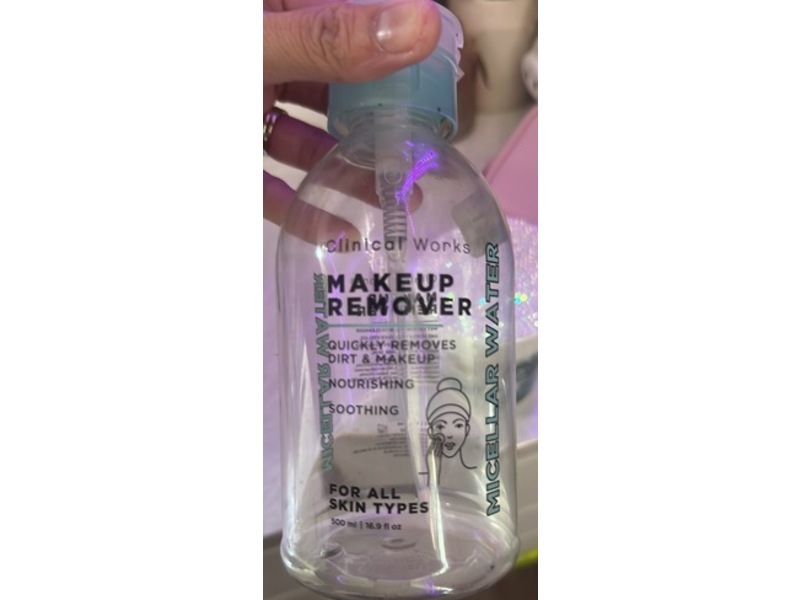 Clinical Works Makeup Remover, 16.9 fl oz/500 mL