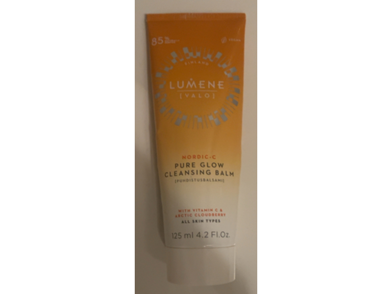 Lumene Pure Glow Cleansing Balm, Vitamin C & Arctic Cloudberry, 4.2 fl oz/125 mL