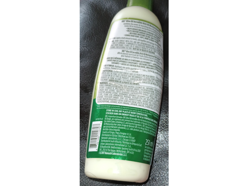 Ors Moisturizing Hair Oil, Olive, Castor Oil, 8.5 fl oz/251 mL