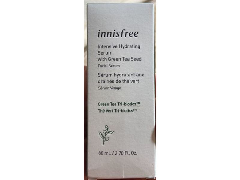 Innisfree Intensive Hydrating Facial Serum, Green Tea, 2.70 fl oz/80 mL