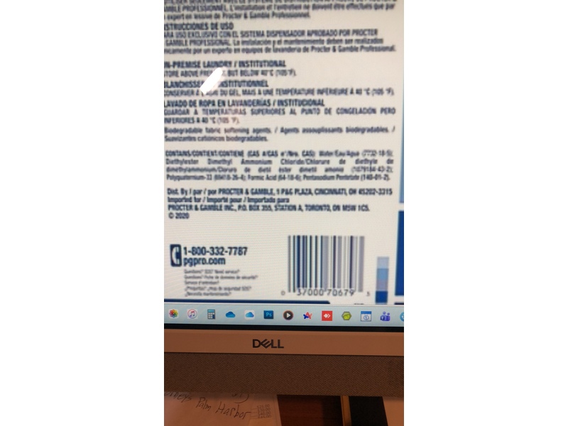 Downy Professional Fabric Softener, Unscented, Closed Loop, 5 Gallon