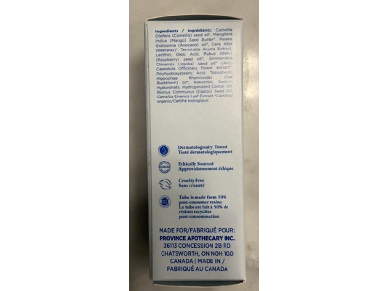 Province Apothecary Vital Nutrient Eye + Face Balm, Hyaluronic Acid + Bakuchiol, 0.53 oz/15 g