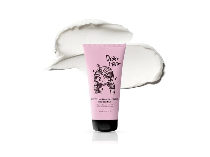 Dear Hair Daily Collagen Protein+Ceramide Hair Treatment, 3.38 fl oz/100 mL