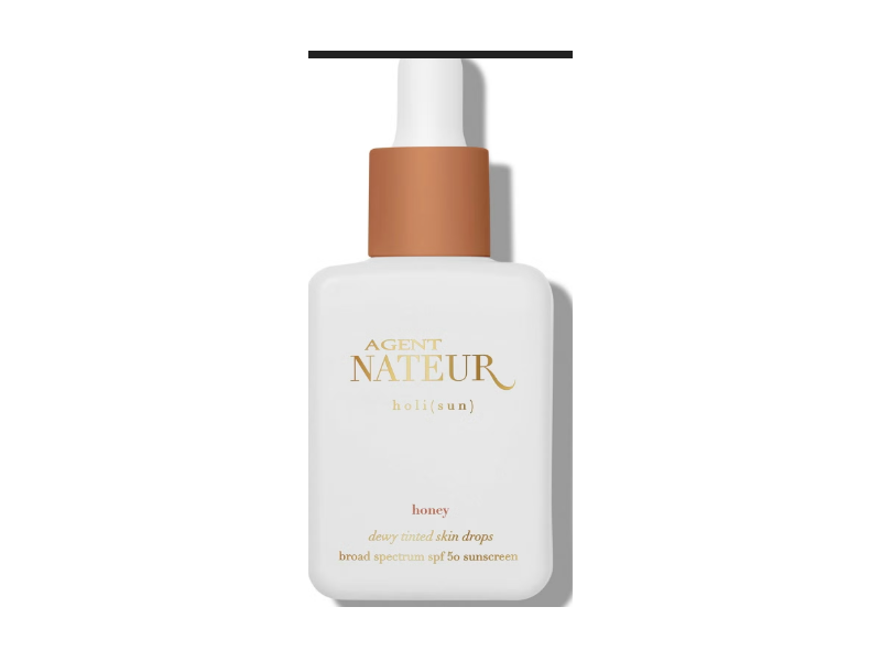 Agent Nateur Holi Dewy Tinted Skin Drops, Honey SPF 50, 1 oz/30 ml