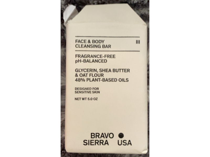 Bravo Sierra Face & Body Cleansing Bar, 5.0 oz