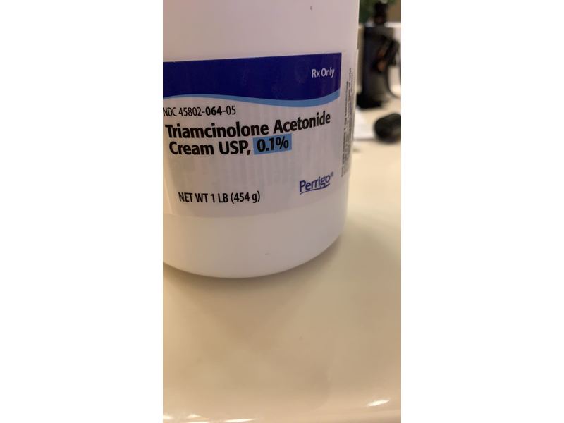 Triamcinolone Acetonide Cream USP, 0.1%, 1 lb (454 g), Perrigo (RX)