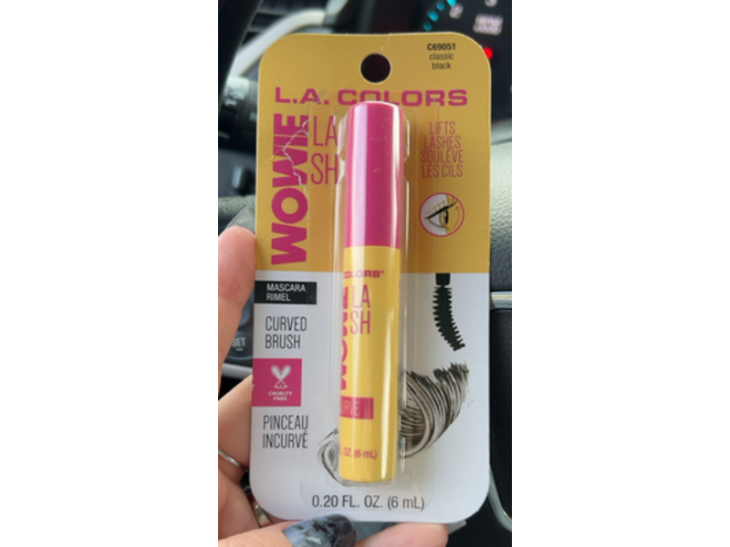 L.A. Colors Wowie Lash Mascara, C69051 Classic Black, 0.20 fl oz/6 mL