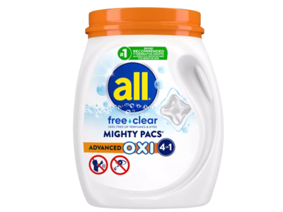 All Advanced Oxi 4 In 1 Mighty Pacs Laundry Detergent