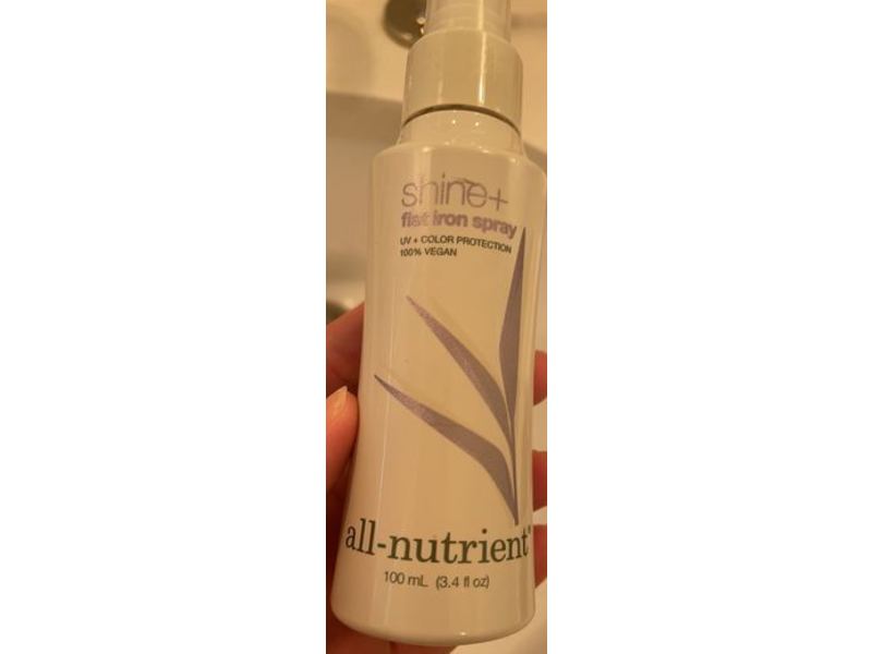 All-Nutrient Shine+ First Iron Spray, Uv +Color Protection, 3.4 fl oz/100 mL