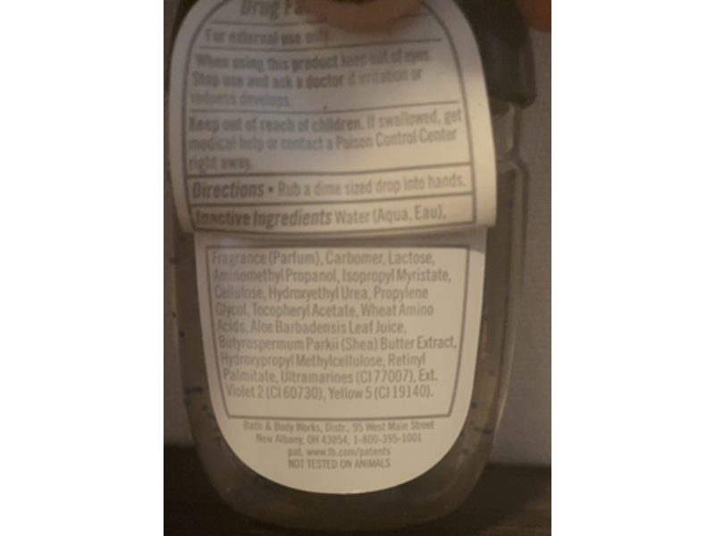 Bath & Body Works Aromatherapy Anti-Bacterial Cleansing Hand Gel, Eucalyptus + Spearmint, 1 fl oz/29 mL