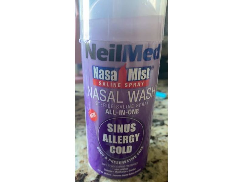 Neilmed All-In-One Nasal Wash Sterile Saline Spray, 6 fl oz