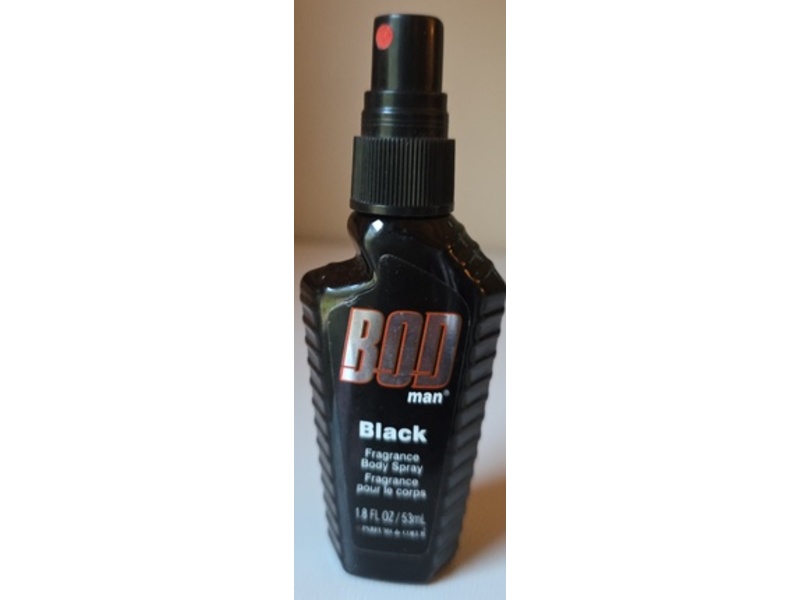 BOD Man Black Fragrance Body Spray, 1.8 fl oz/5.3 mL
