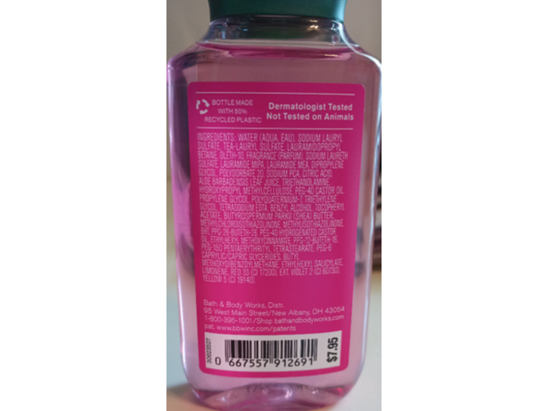 Bath & Body Works Shower Gel, Pink Pineapple Sunrise, 3 fl oz/88 mL
