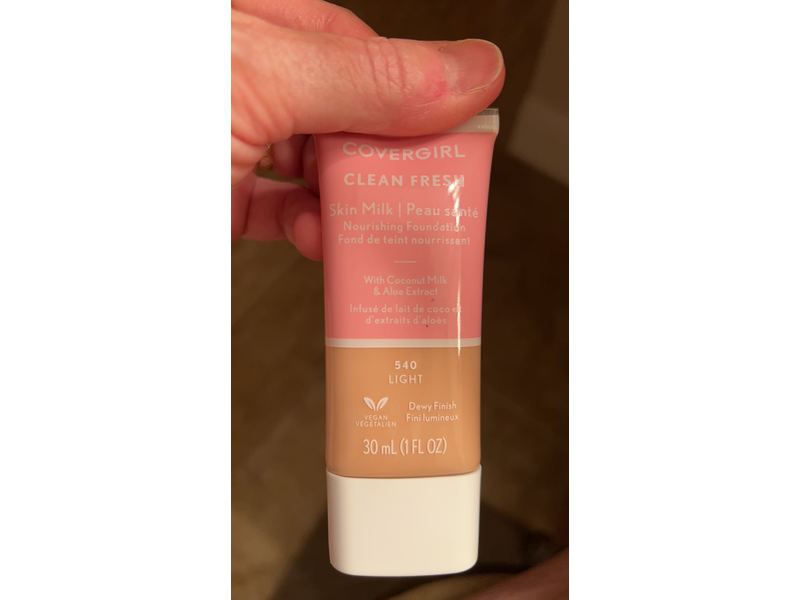 CoverGirl Clean Fresh Skin Milk Foundation, Light 540, 1 fl oz/30 mL.